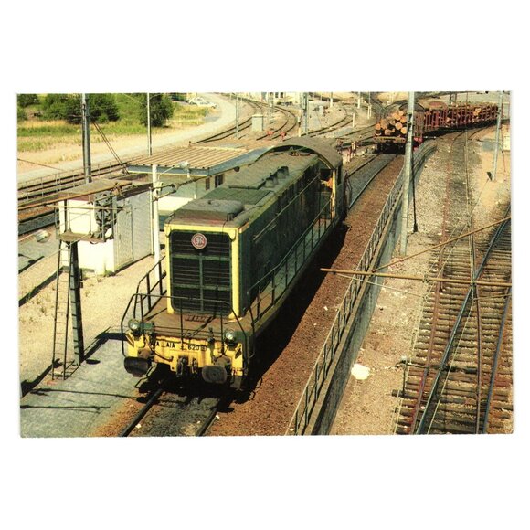 French Railway Postcard Locomotive A1A A1A 62091 Woippy  July 88 Printed Edition - Picture 1 of 2